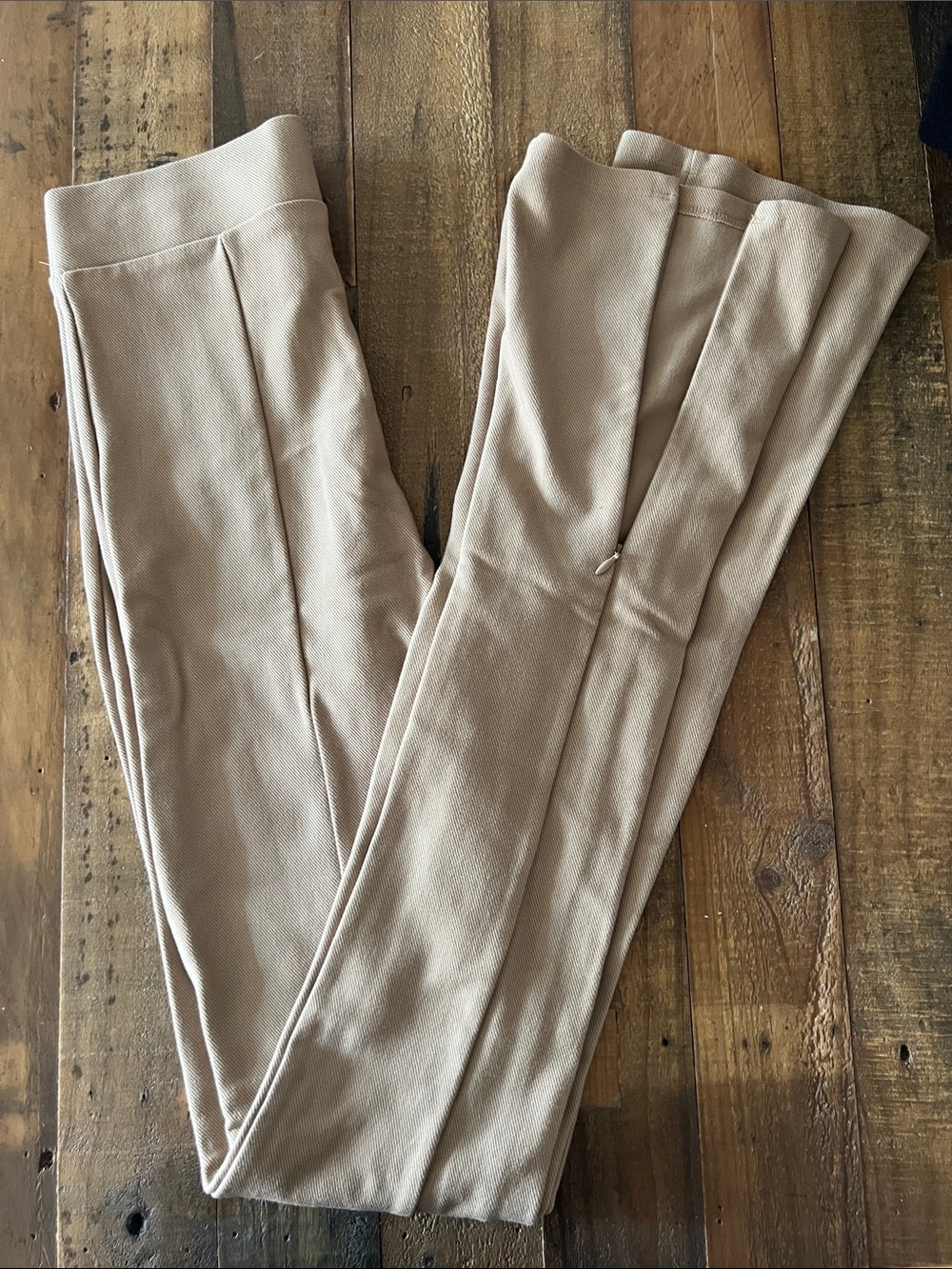 Zara Camel Flare Knit Leggings